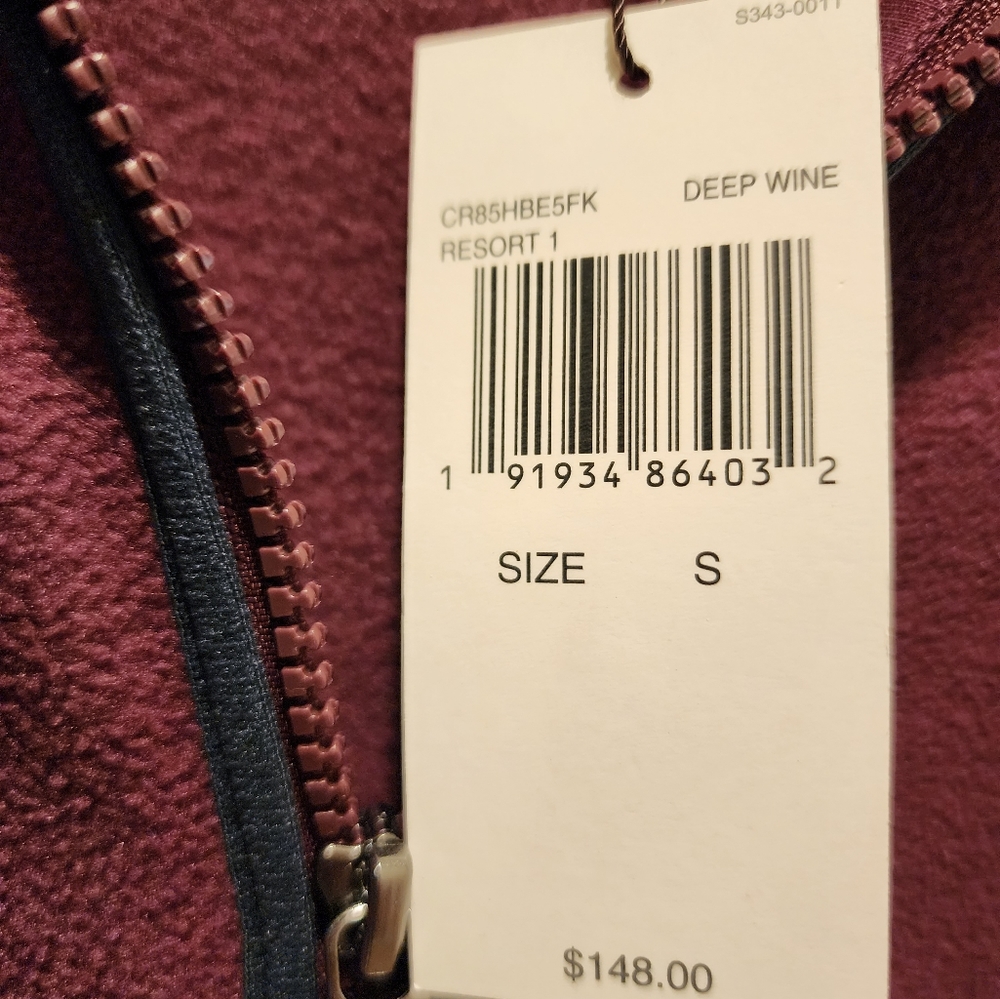 MICHAEL KORS Mens Fleece Zip Up Jacket NWT Size Small - Picture 2 of 3